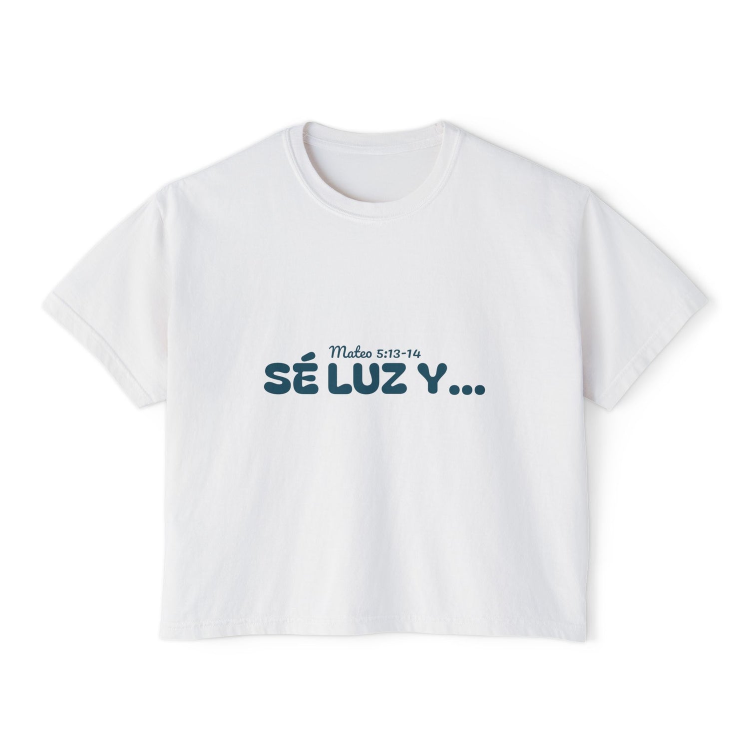 Women's Boxy Tee - 'Sé Luz y Sal'