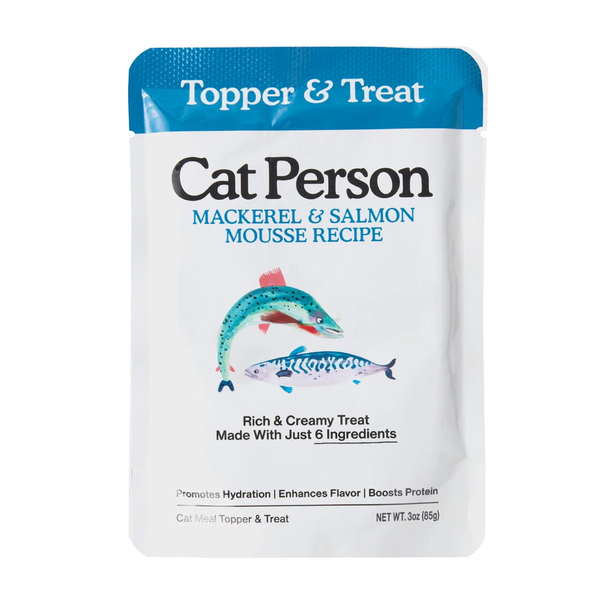 Cat Person Paté para Gatos – Caballa y Salmón (Bolsa de 85 g)