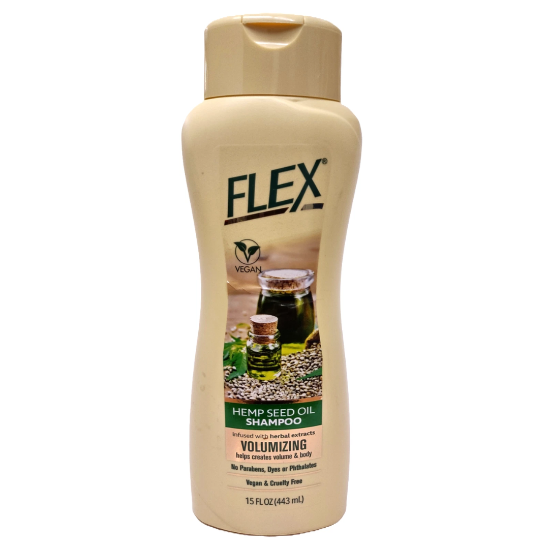 Champú voluminizador con aceite de semilla de cáñamo Flex (15 oz)