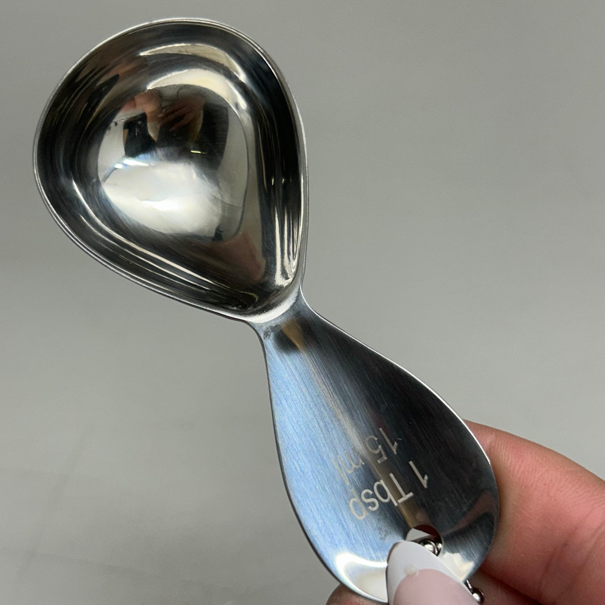 RSVP Teardrop Oval Stainless Steel Measuring Spoon Set (5-Piece)
