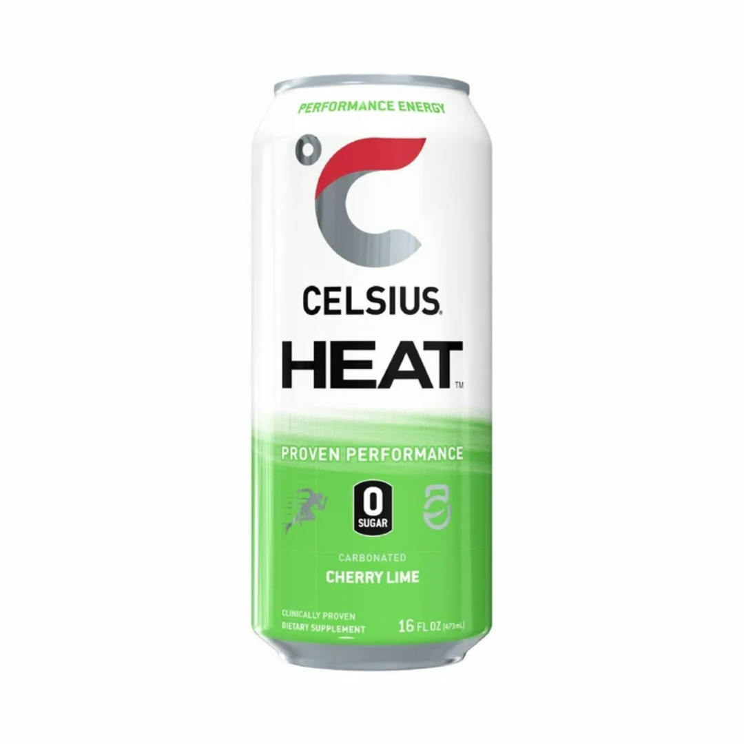 Bebida energética Celsius Heat Cherry Lime Performance (16 oz)
