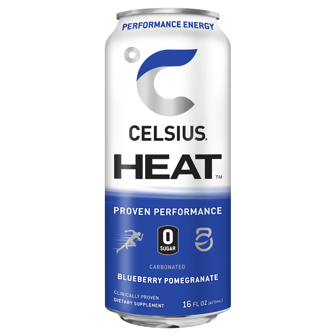 Celsius Heat Blueberry Pomegranate Performance Energy Drink (16oz)