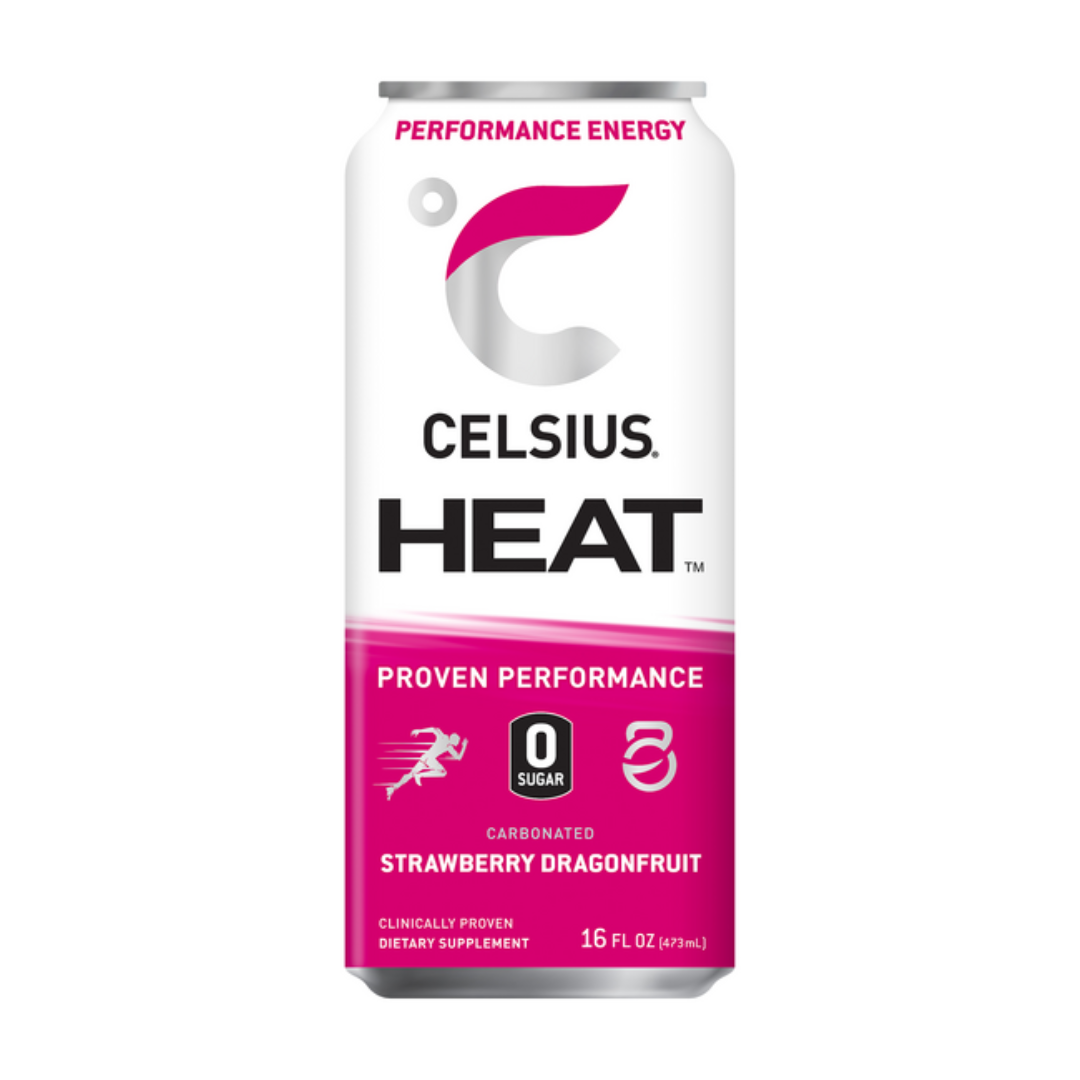 Celsius Heat Strawberry Dragonfruit Performance Energy Drink (16oz)