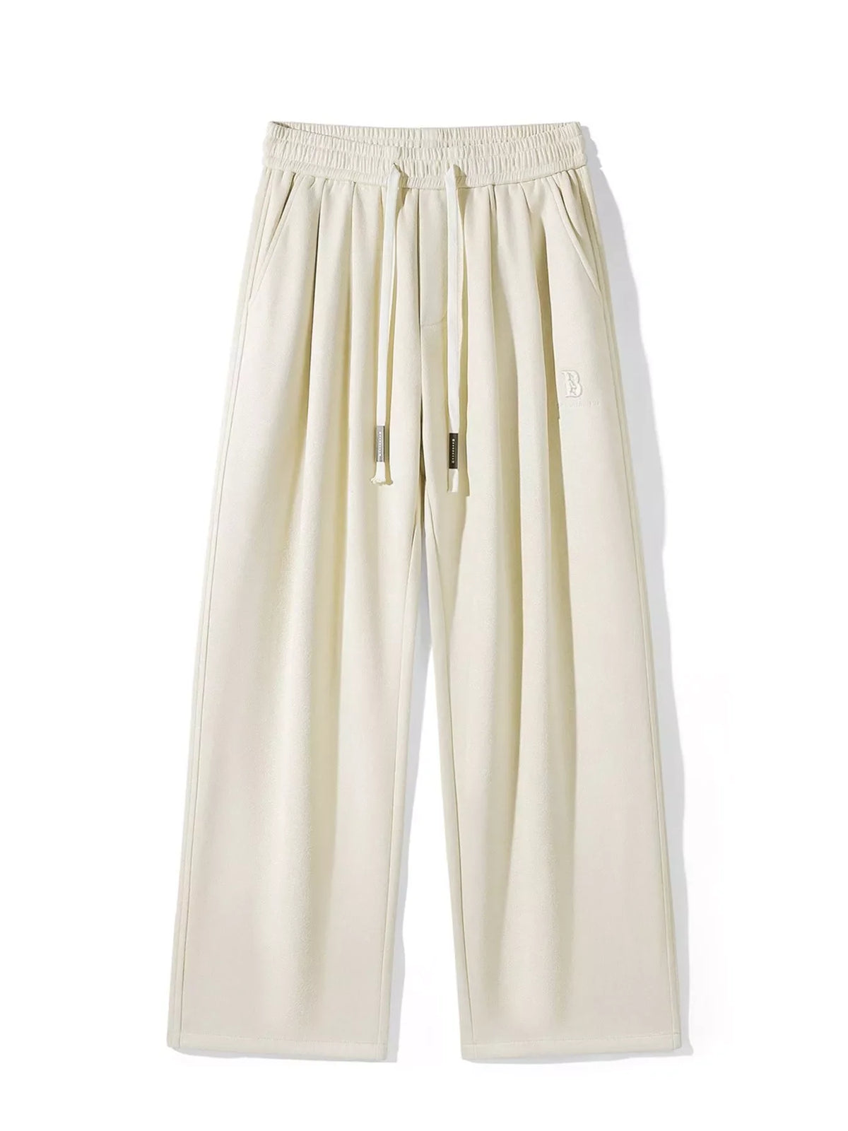 Pantalones casuales de talla grande para hombre, holgados con cordón