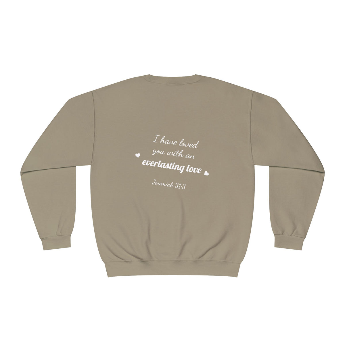 Sudadera con cuello redondo — "Con amor eterno te he amado"