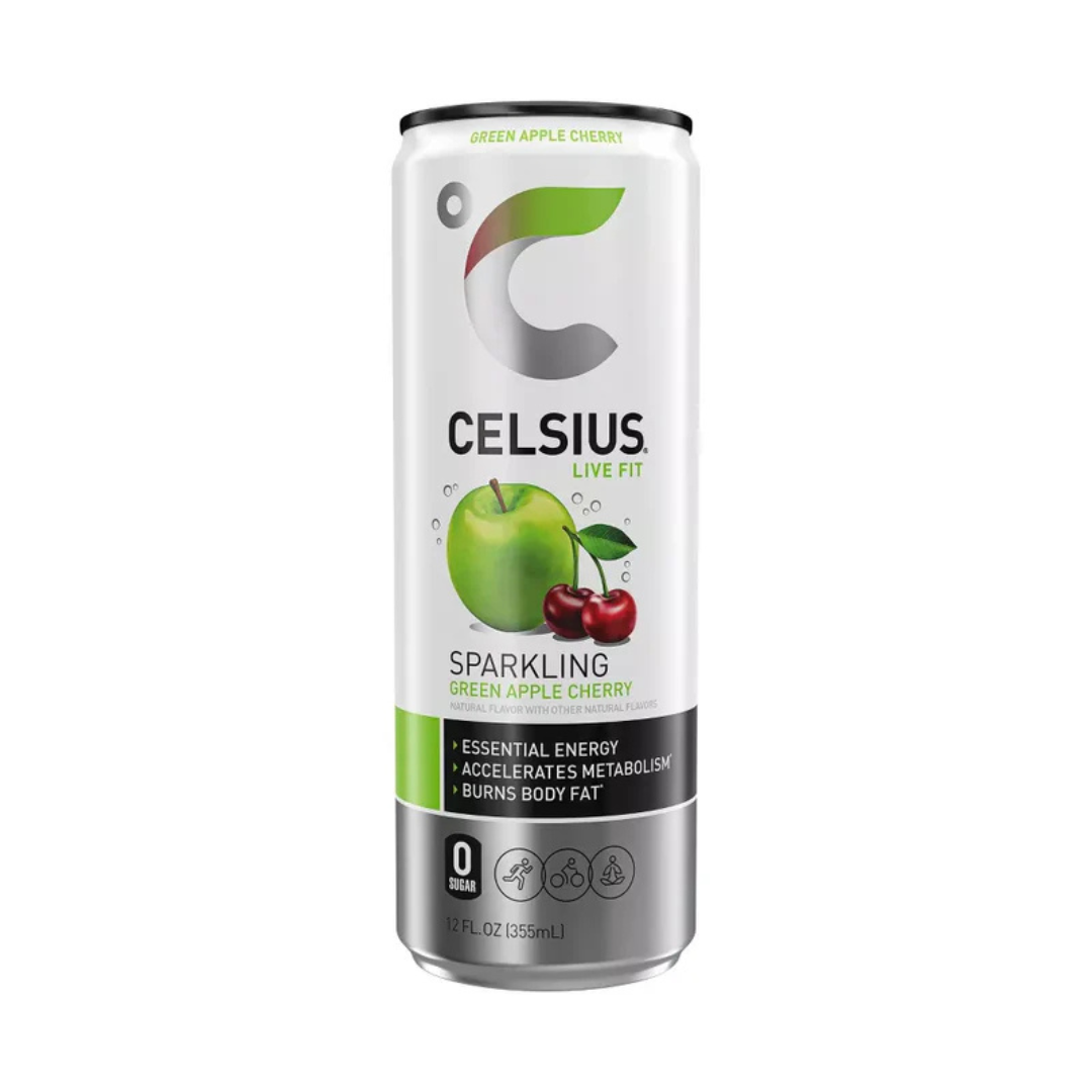 Bebida energética espumosa Celsius Live Fit Fuji Apple Pear (355 ml)