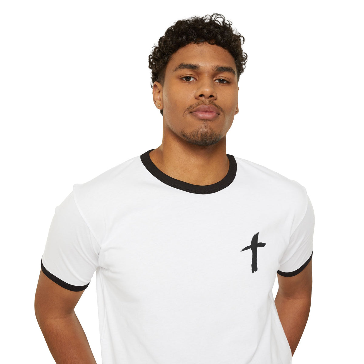 Ringer T-Shirt — "Jesús Me Salvó"