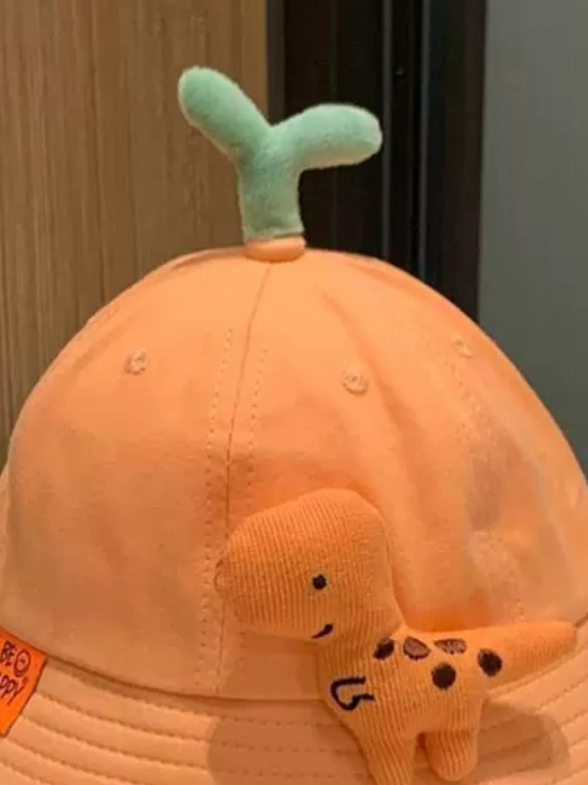 Sombrero de cubo decorativo con diseño de dinosaurios y brotes para niños