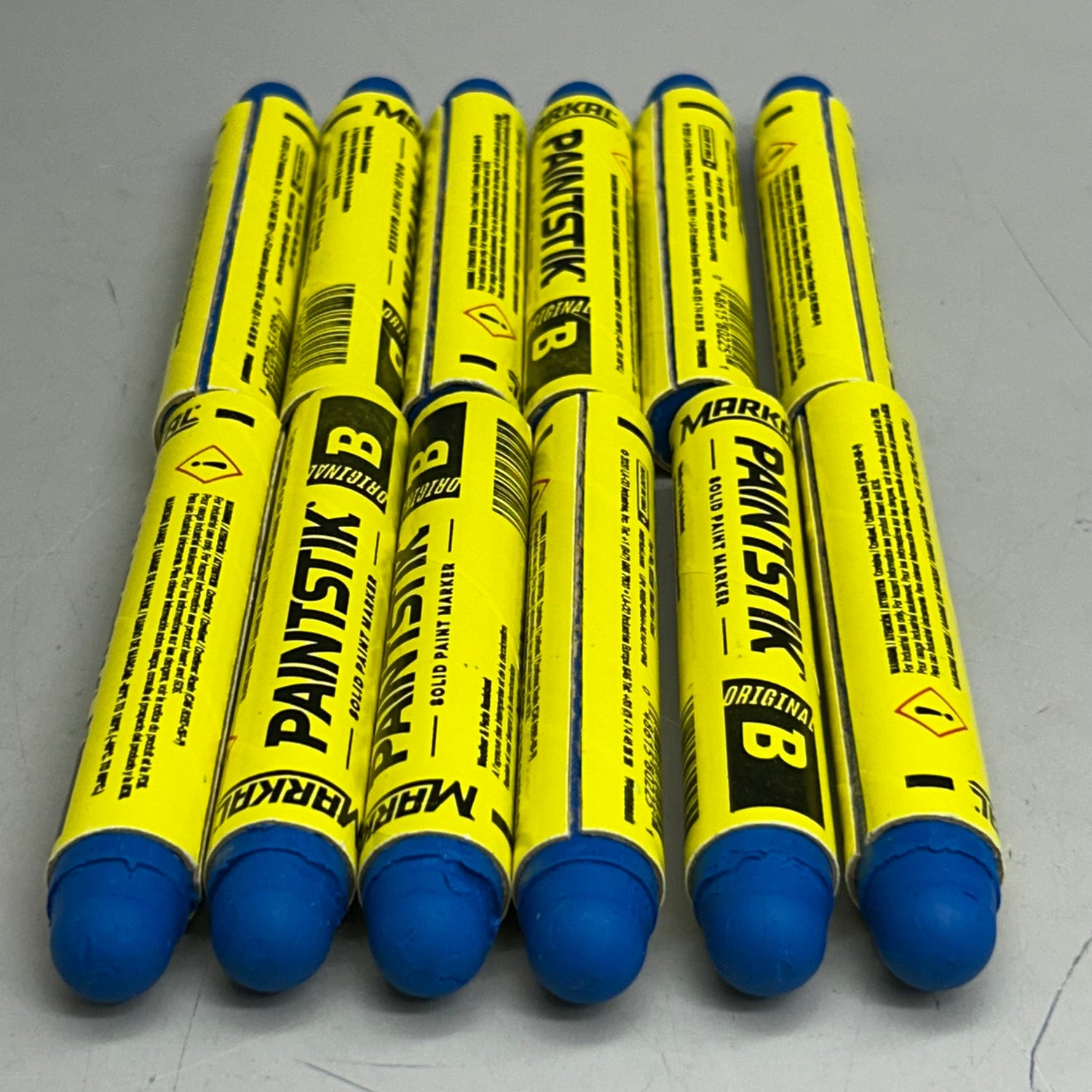 Markal (Paquete de 12) Lápices de pintura sólida PaintStik/Marcador azul (ligeramente dañado)