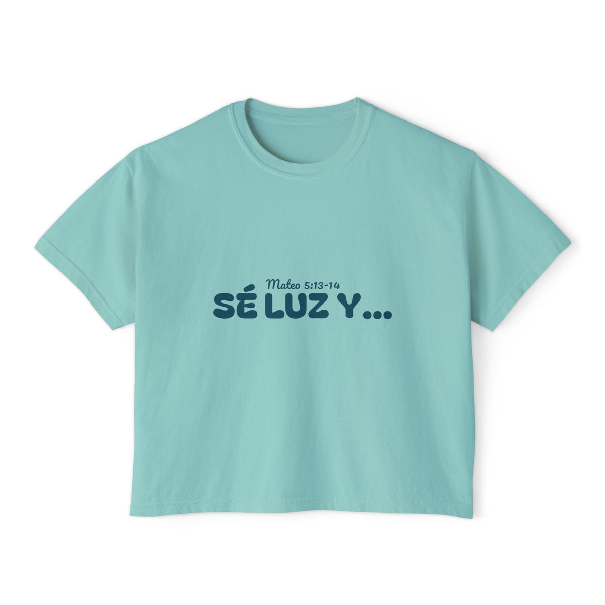 Women's Boxy Tee - 'Sé Luz y Sal'
