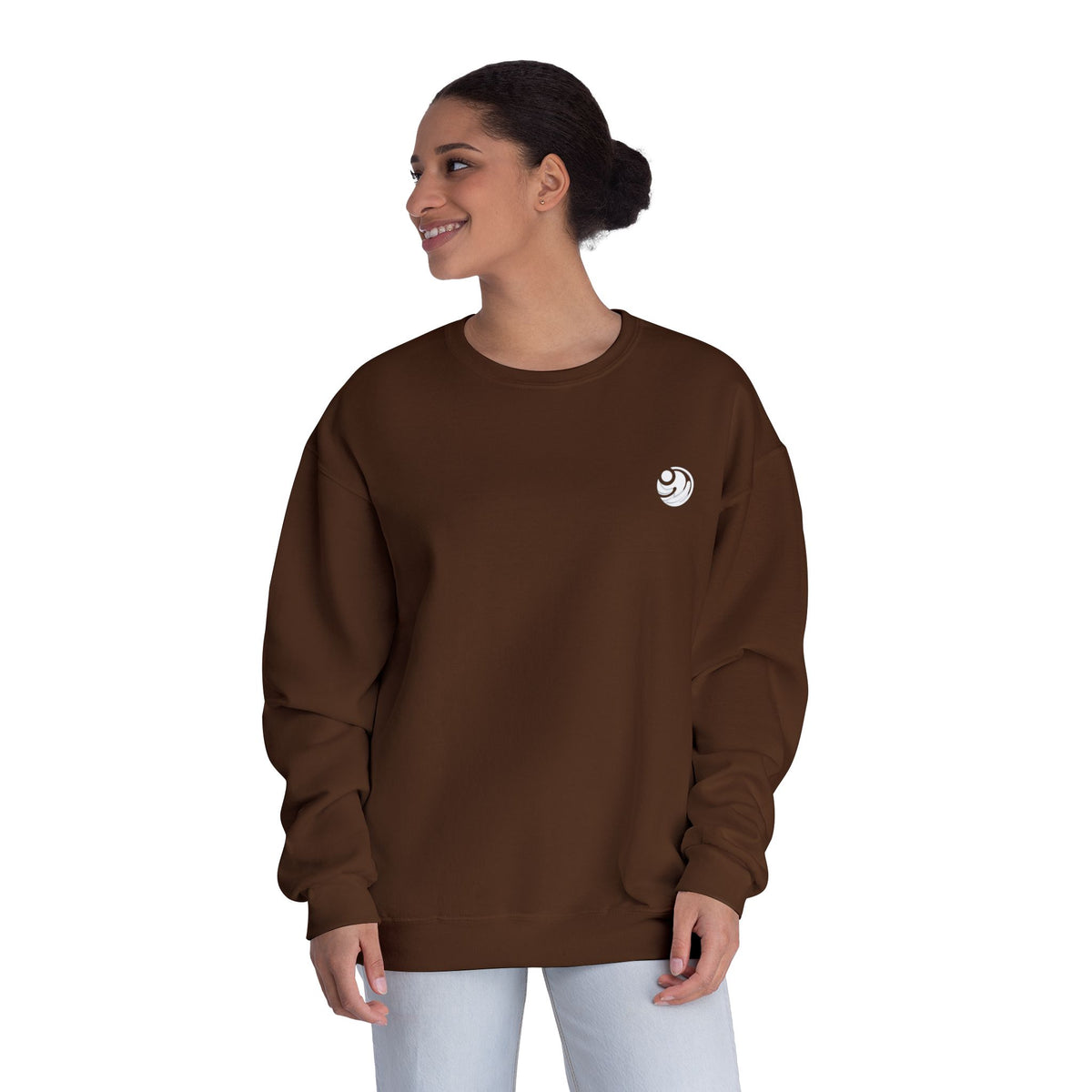 Sudadera con cuello redondo — "Con amor eterno te he amado"