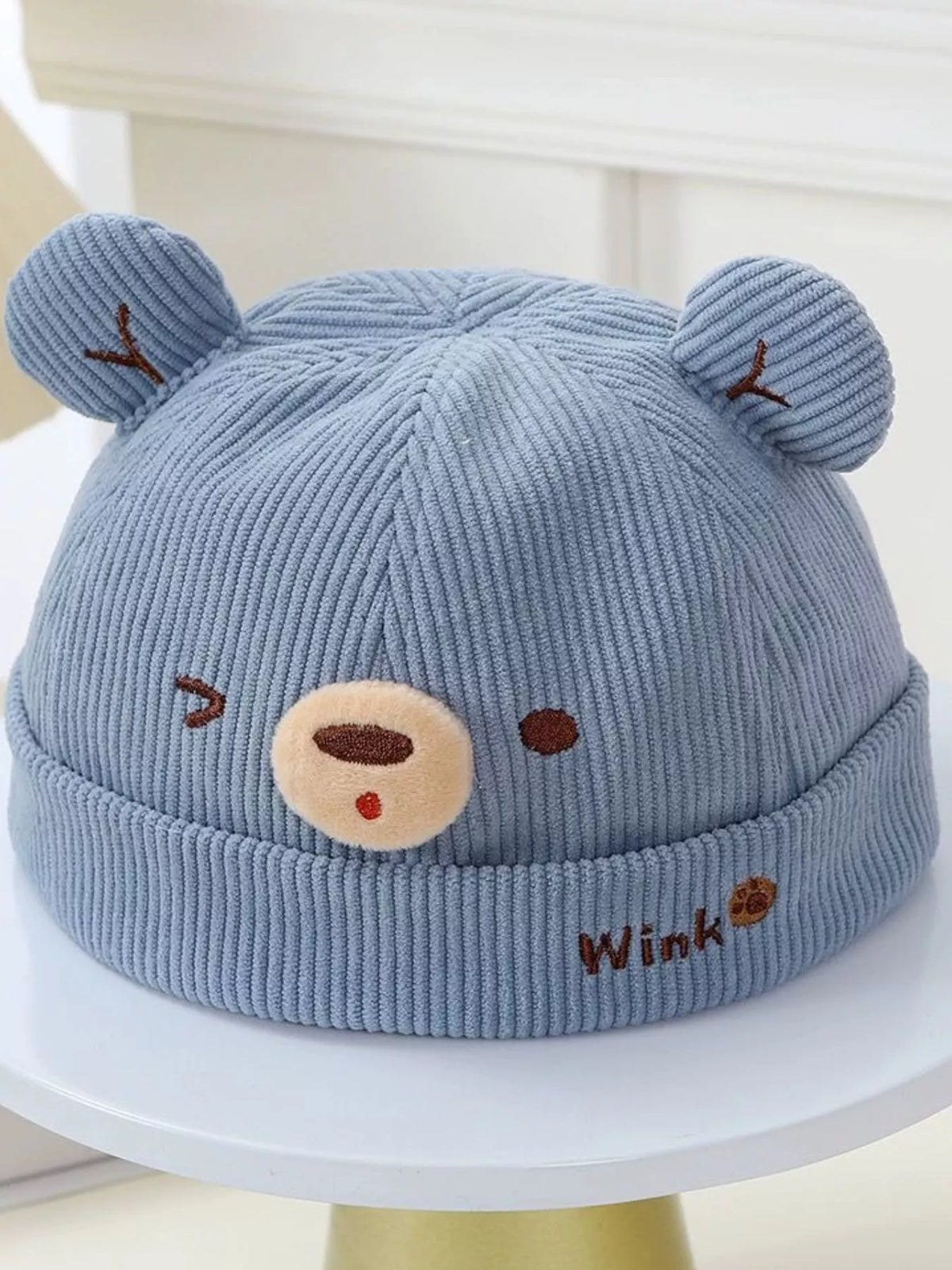 Children's Bear Ear Corduroy Hat