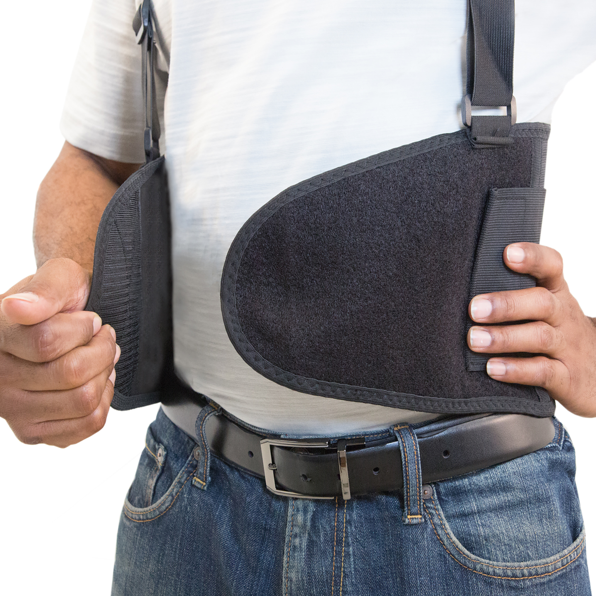 Adjustable Back Support Belt with Suspenders