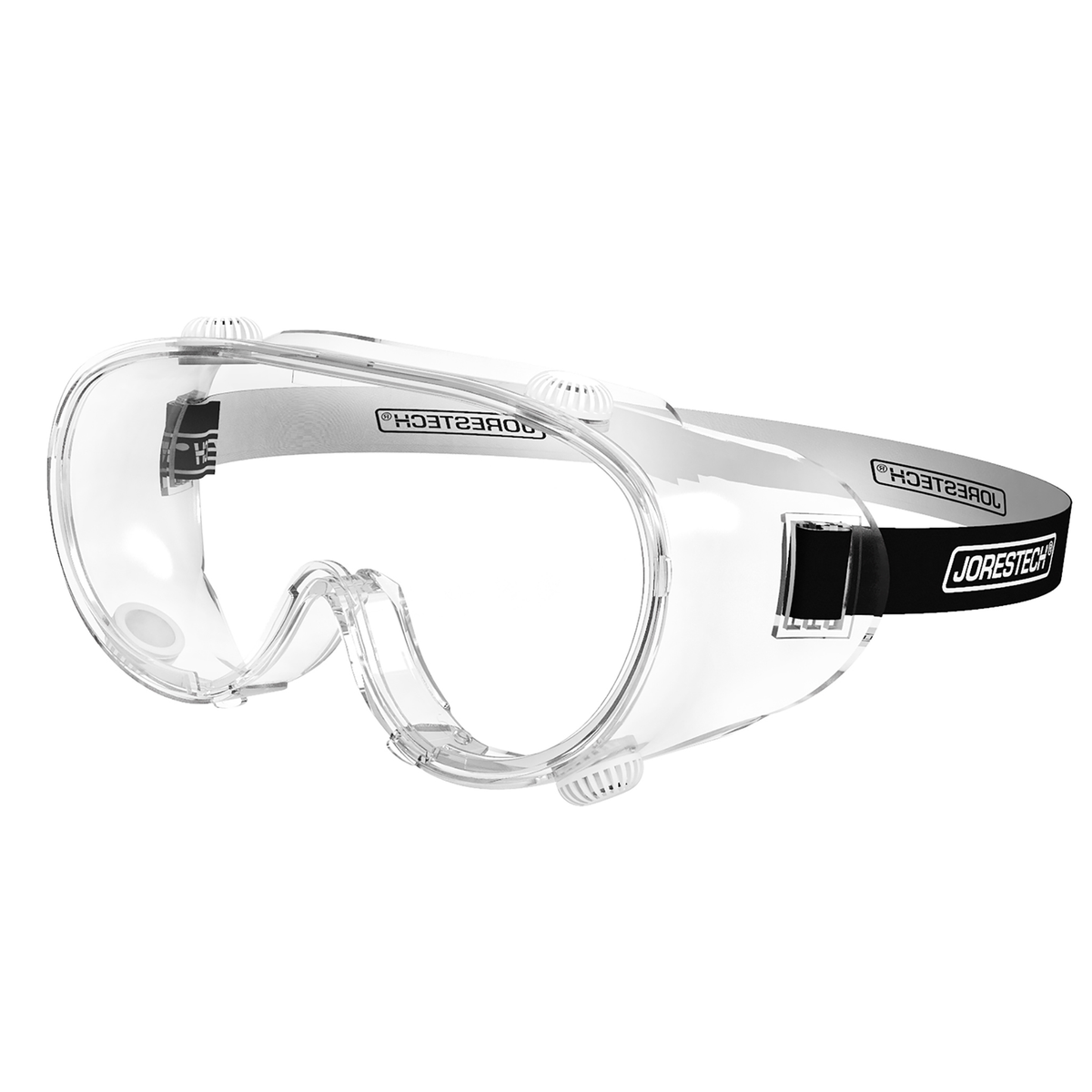 Gafas de seguridad ventiladas antivaho para protección contra impactos de alto impacto
