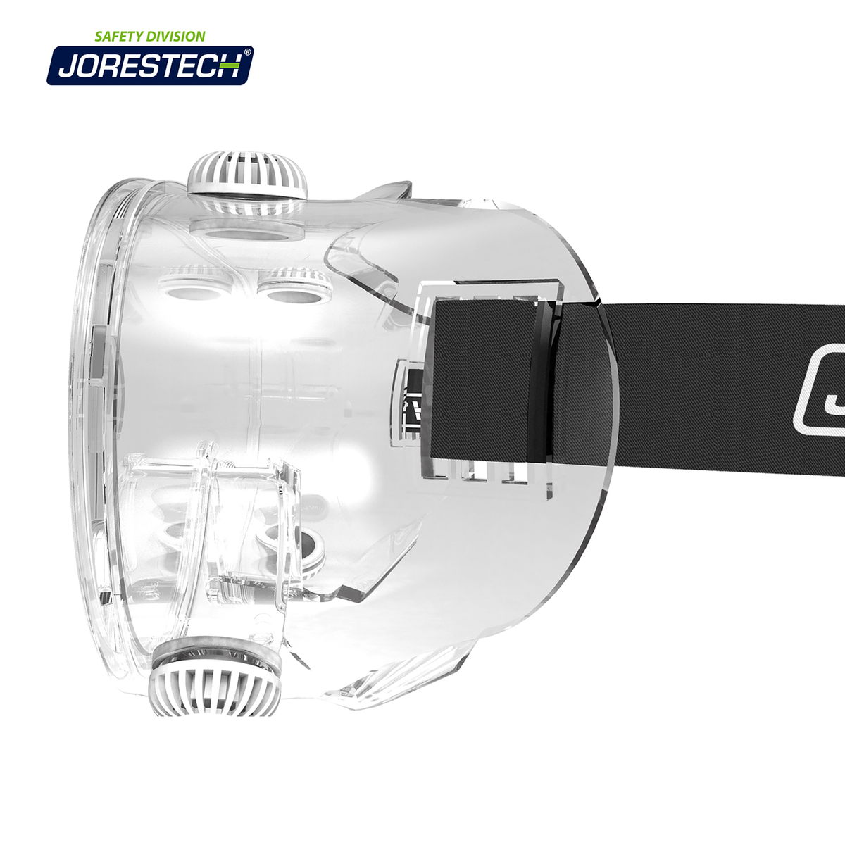 Gafas de seguridad ventiladas antivaho para protección contra impactos de alto impacto
