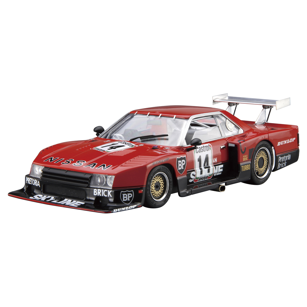 Aoshima: 1/24 NISSAN R30 SKYLINE TURBO GR.5 KYALAMI-9H-ENDURANCE '82 Scale Model Kit 