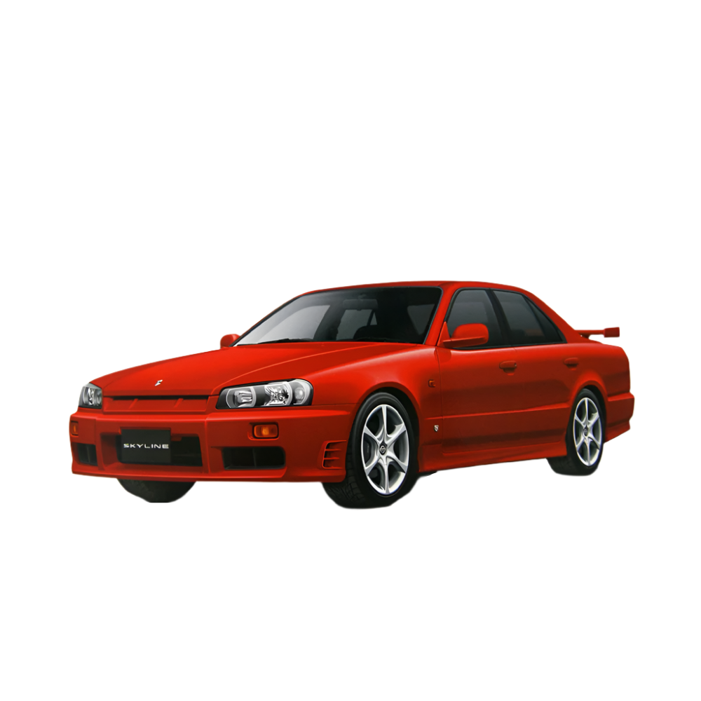 Aoshima: 1/24 NISSAN ER34 SKYLINE 25GT-X TURBO '98 Scale Model Kit 