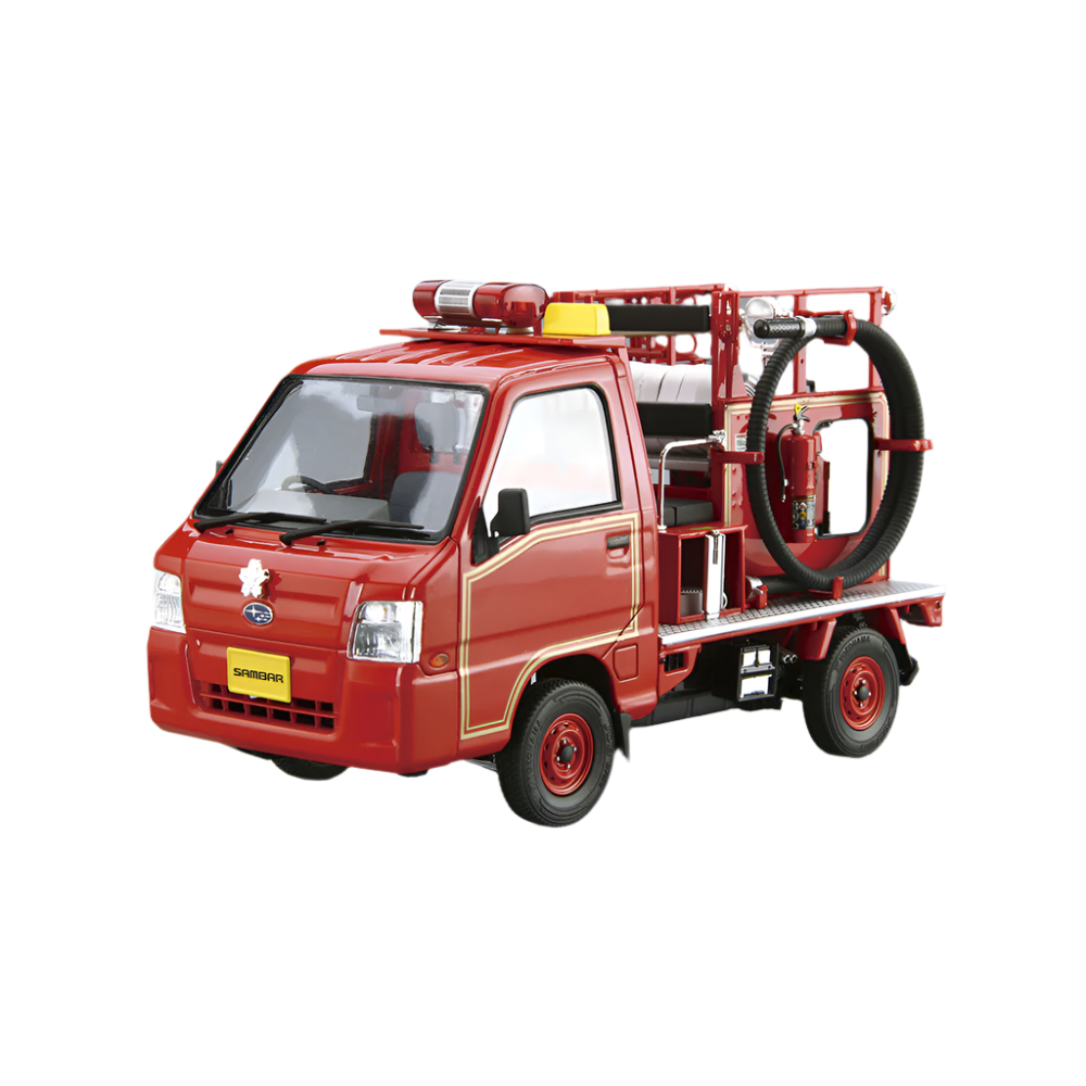 Aoshima: 1/24 Subaru TT2 Sambar Fire Engine '11 Scale Model Kit 