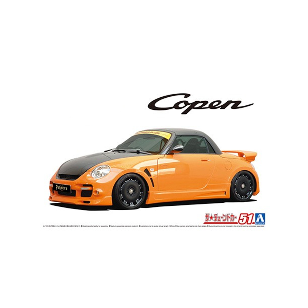 Aoshima: 1/24 Pandora Type 887 EVO II L880K Copen '02 (Daihatsu) Scale Model Kit 
