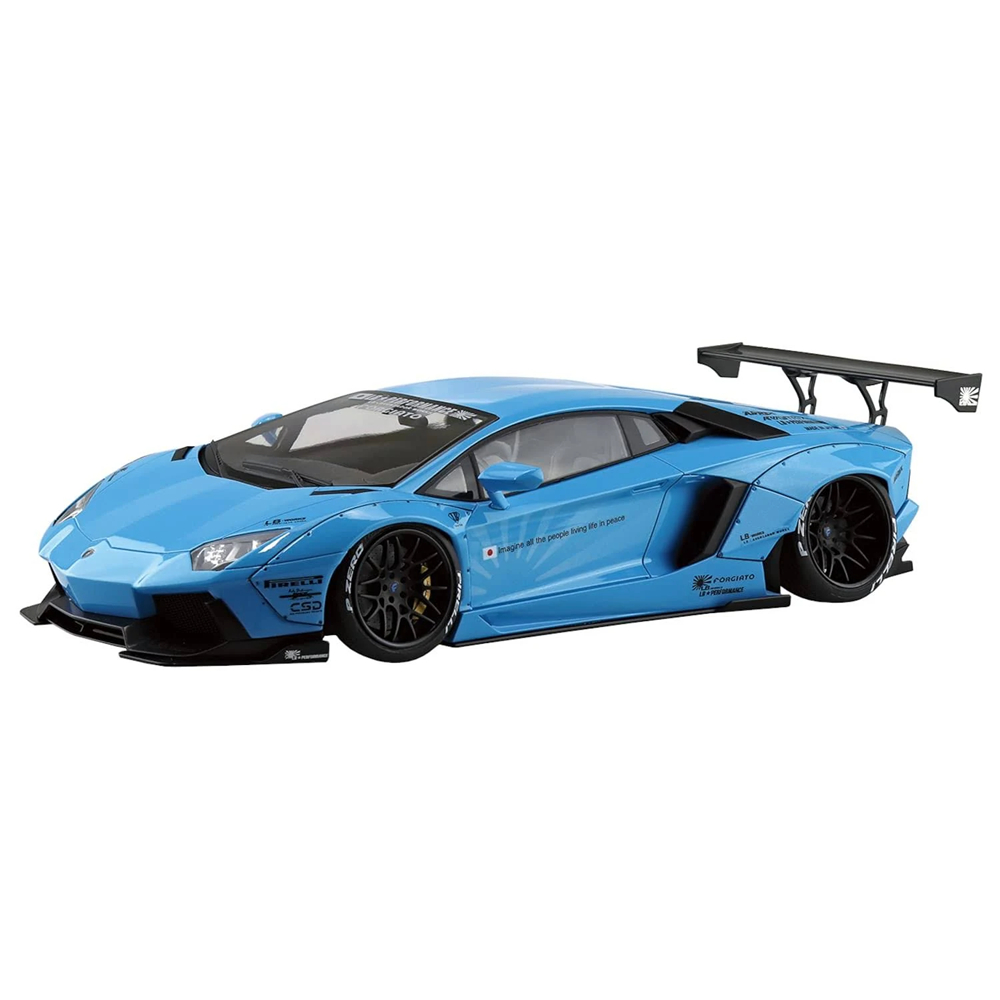 Aoshima: 1/24 LB-Works Lamborghini Aventador Ver. 1 Scale Model Kit 