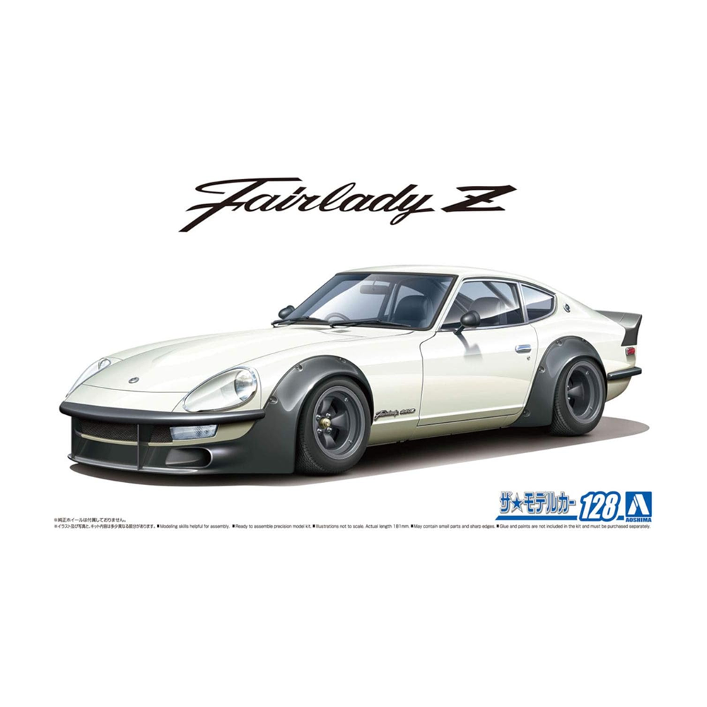 Aoshima: 1/24 NISSAN S30 Fairlady Z AERO CUSTOM Ver. 2 '75 Scale Model Kit 