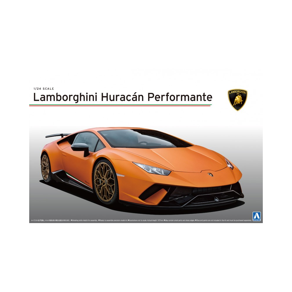 Aoshima: 1/24 ’17 Lamborghini Huracan Performante Scale Model Kit 