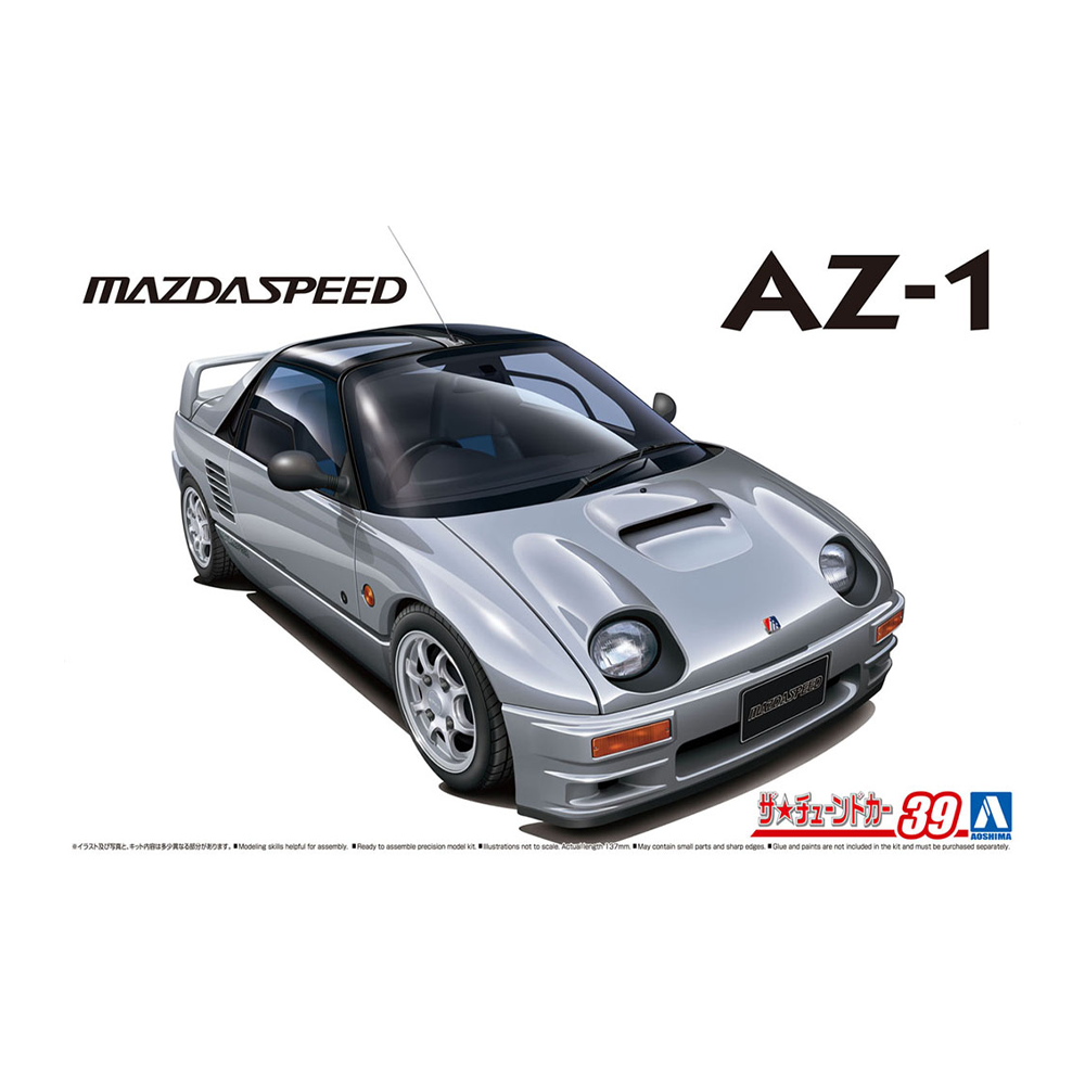 Aoshima: 1/24 Mazdaspeed PG6SA AZ-1 '92 (Mazda) Scale Model Kit 