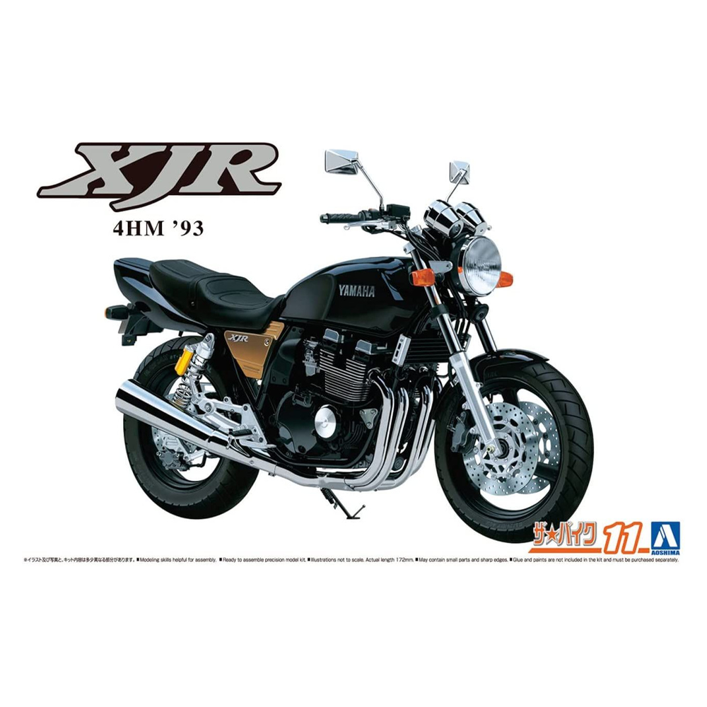 Aoshima: 1/12 Yamaha 4HM XJR400 '93 Scale Model Kit 