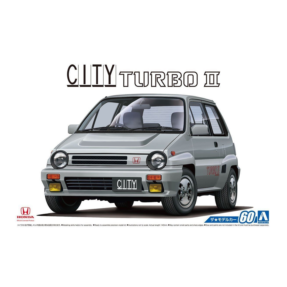 Aoshima: 1/24 Honda AA City Turbo II '85 Scale Model Kit 