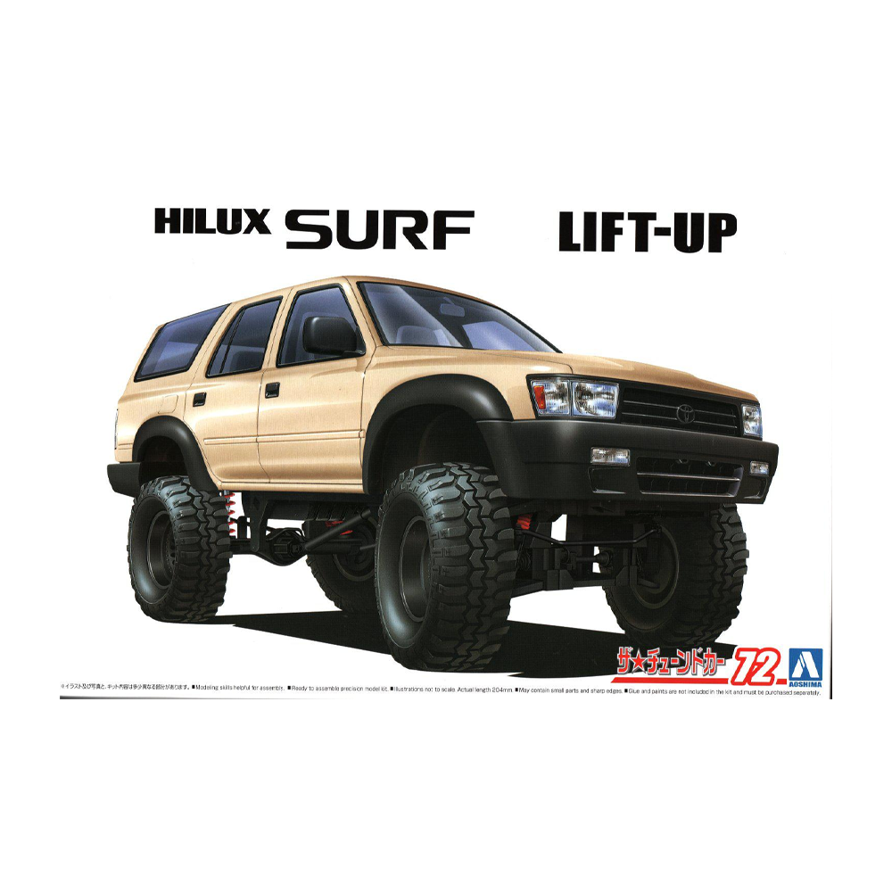 Aoshima: 1/24 Toyota Hilux Surf Lift Up VZN130G '91 Scale Model Kit 