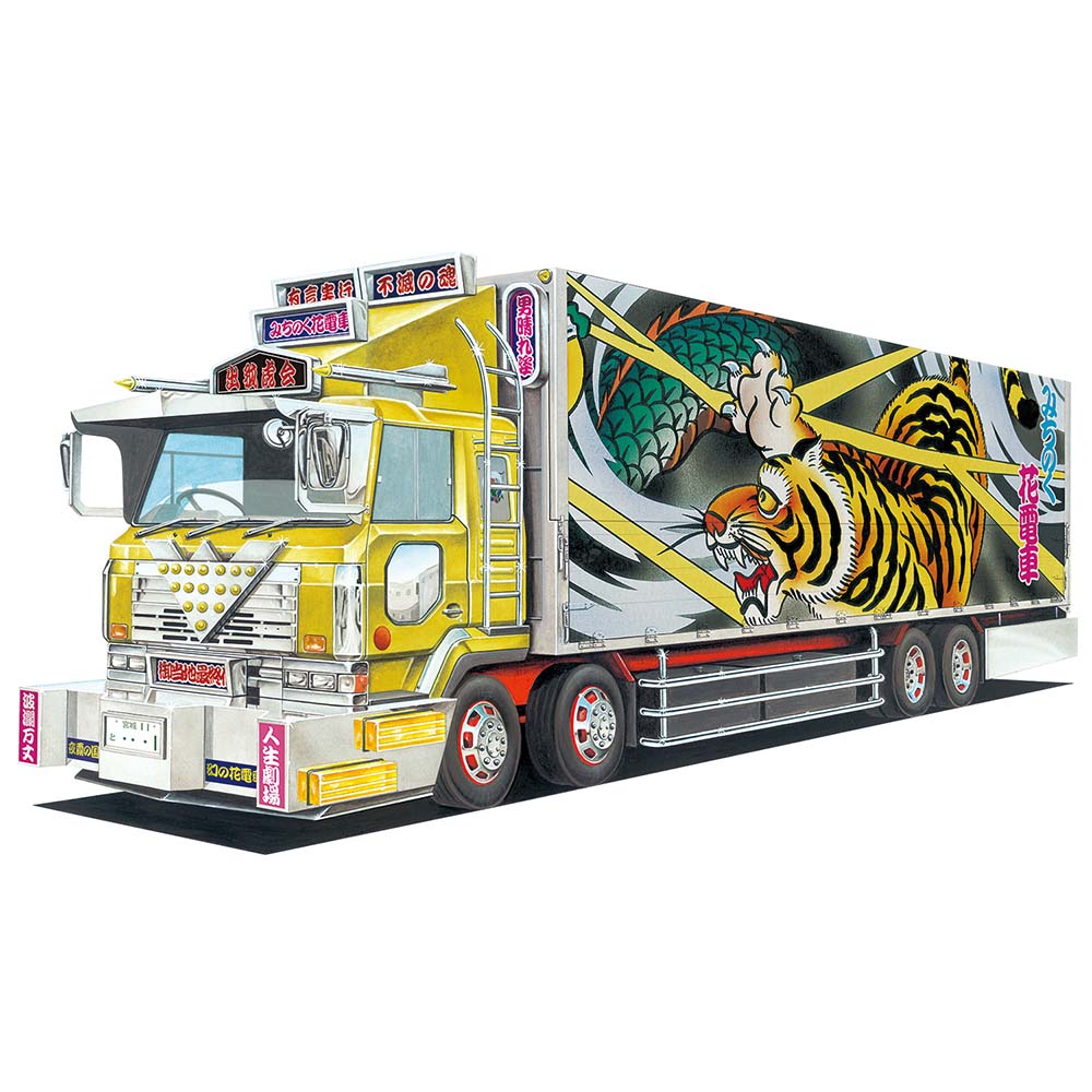 Aoshima: 1/64 Decoration Truck Mini Deco Next Michinoku-Hana Train Scale Model Kit 