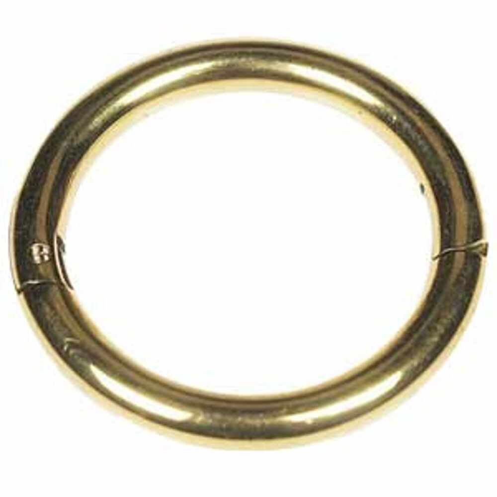 Argolla de latón macizo de 2 1/2" x 5/16"