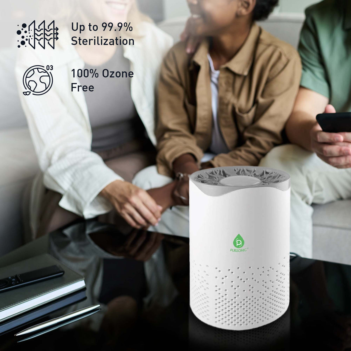 Purificador de aire HEPA auténtico alimentado por USB