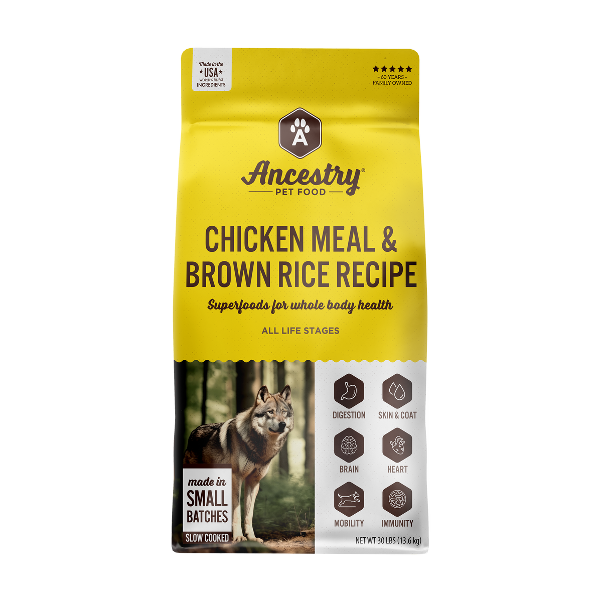 Wholesome Grains Chicken Meal & Rice – All Life Stages Recipe