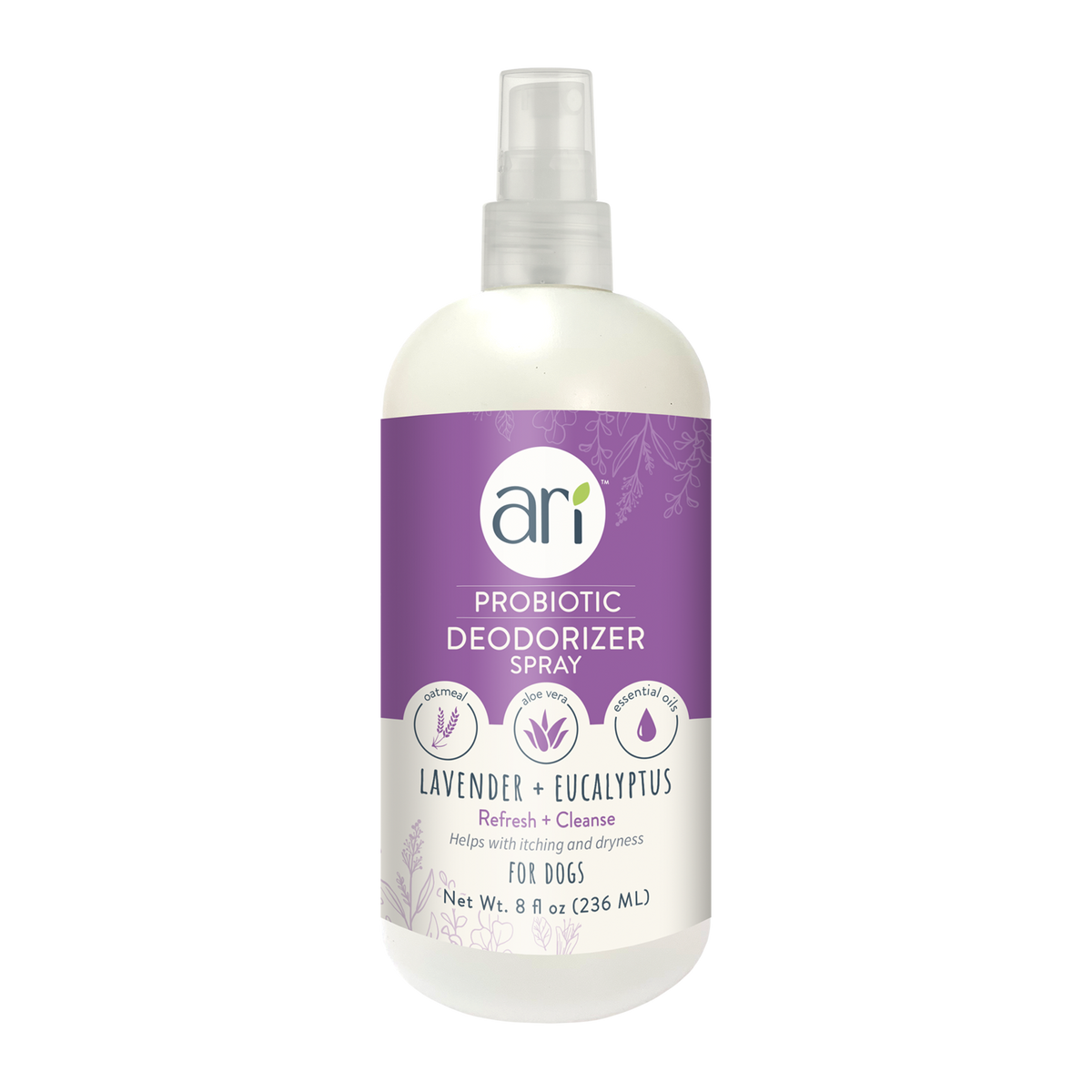 Desodorante en aerosol probiótico ARI – LAVANDA + EUCALIPTO