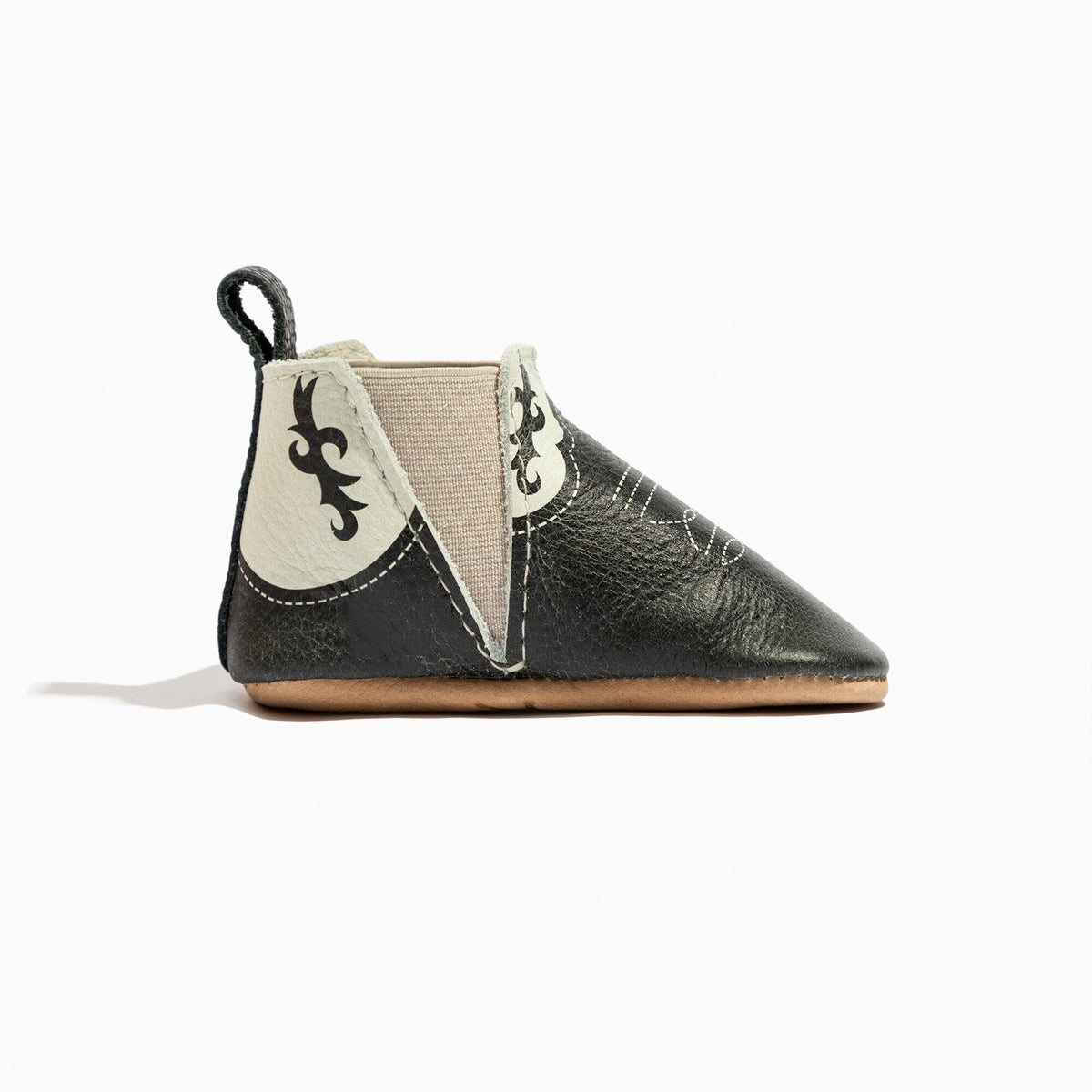 Bota Chelsea estilo vaquero color ébano para bebé