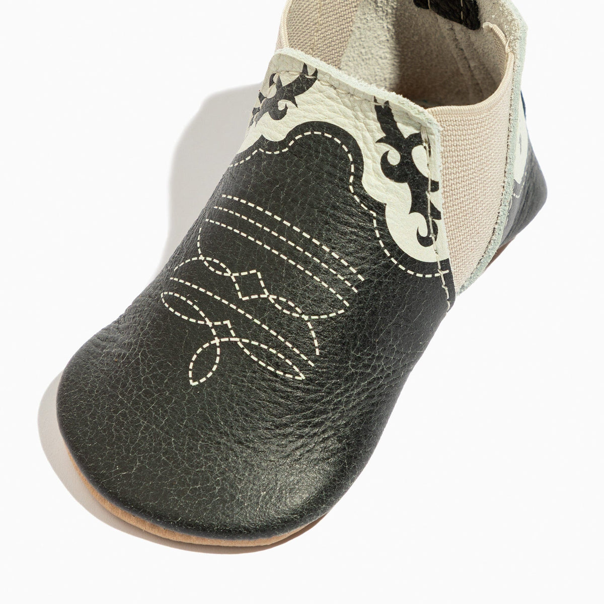 Bota Chelsea estilo vaquero color ébano para bebé