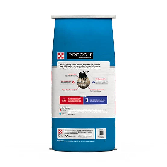 Purina Precon Complete con RX3 Alimento para Ganado – Iniciador y Recuperación del Estrés (22.68 kg)