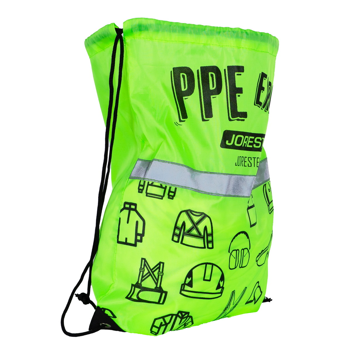 Bolsa con cordón para expertos en EPI con banda reflectante