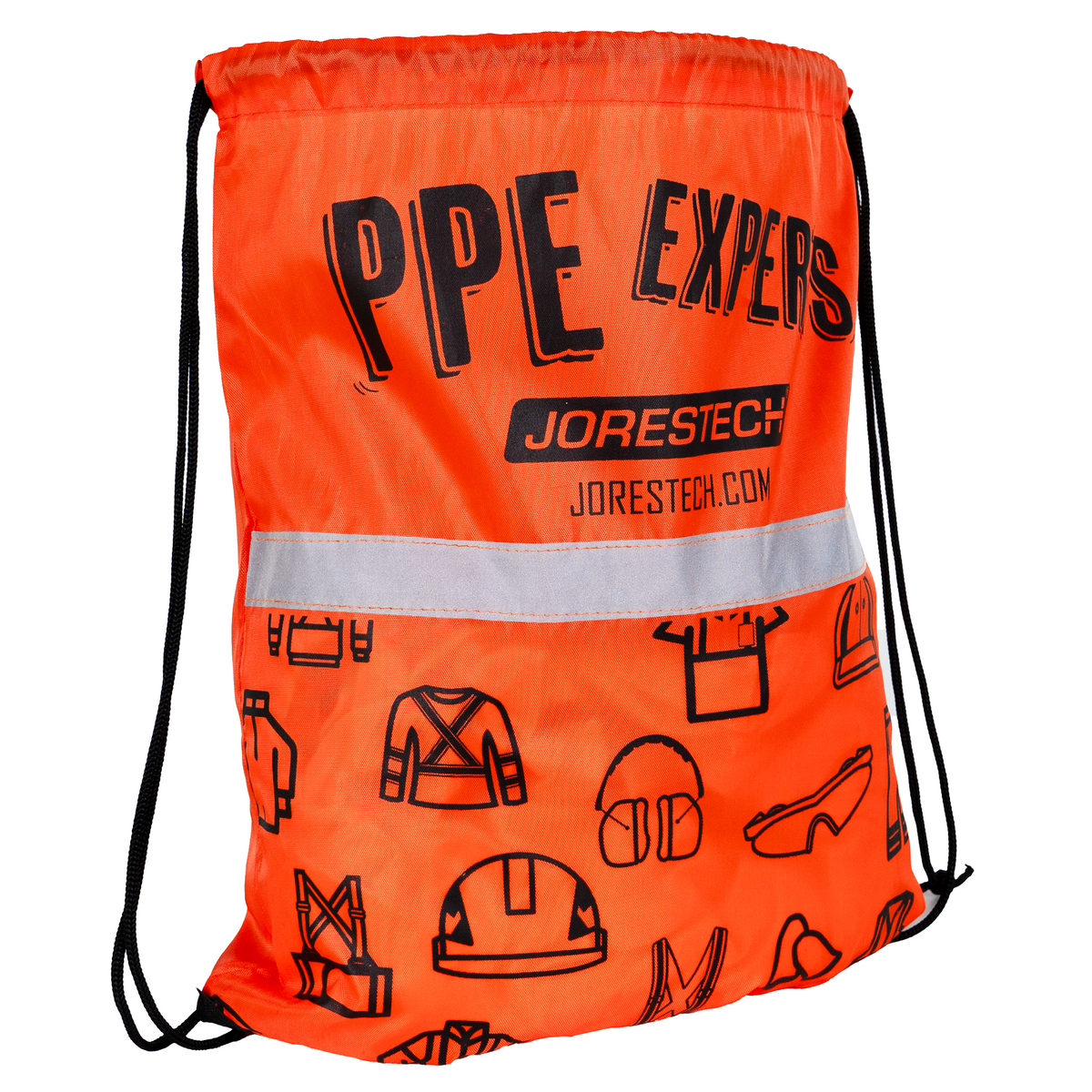 Bolsa con cordón para expertos en EPI con banda reflectante