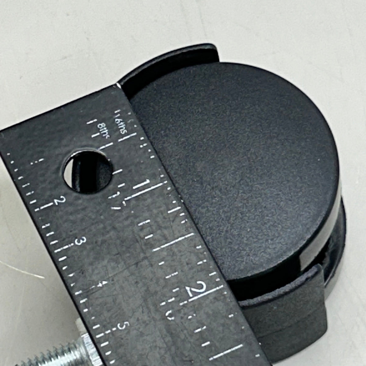 Swivel Black Plastic Rolling Castor Wheels 3" Overall Length Black (4 Pack)