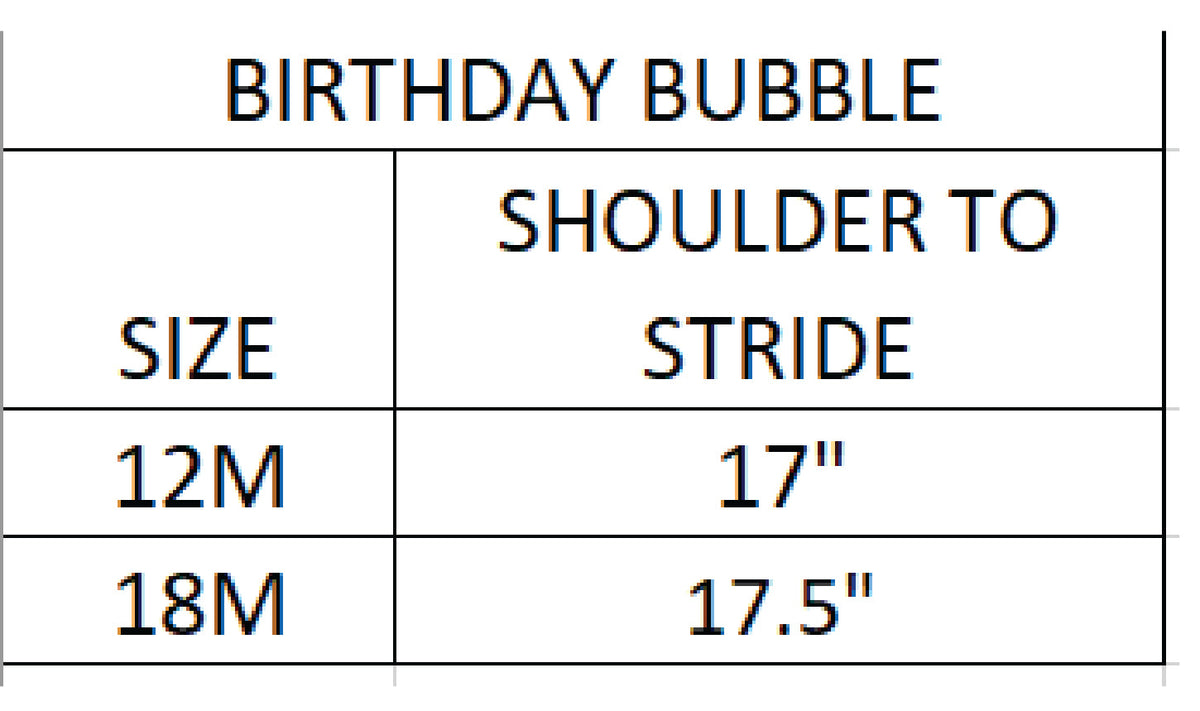Smocked Blue First Birthday Bubble
