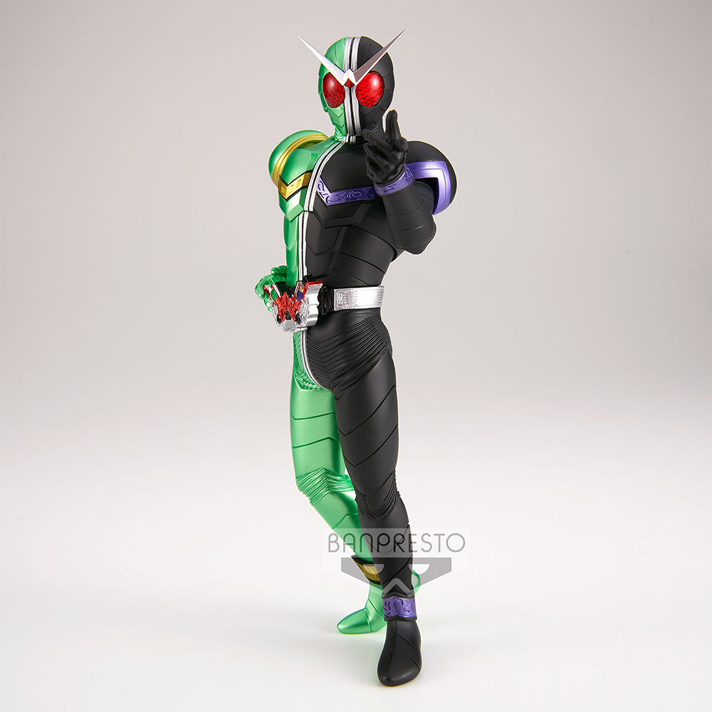 Banpresto: Kamen Rider W - Estatua del héroe valiente de Kamen Rider Cyclone Joker (versión A) 