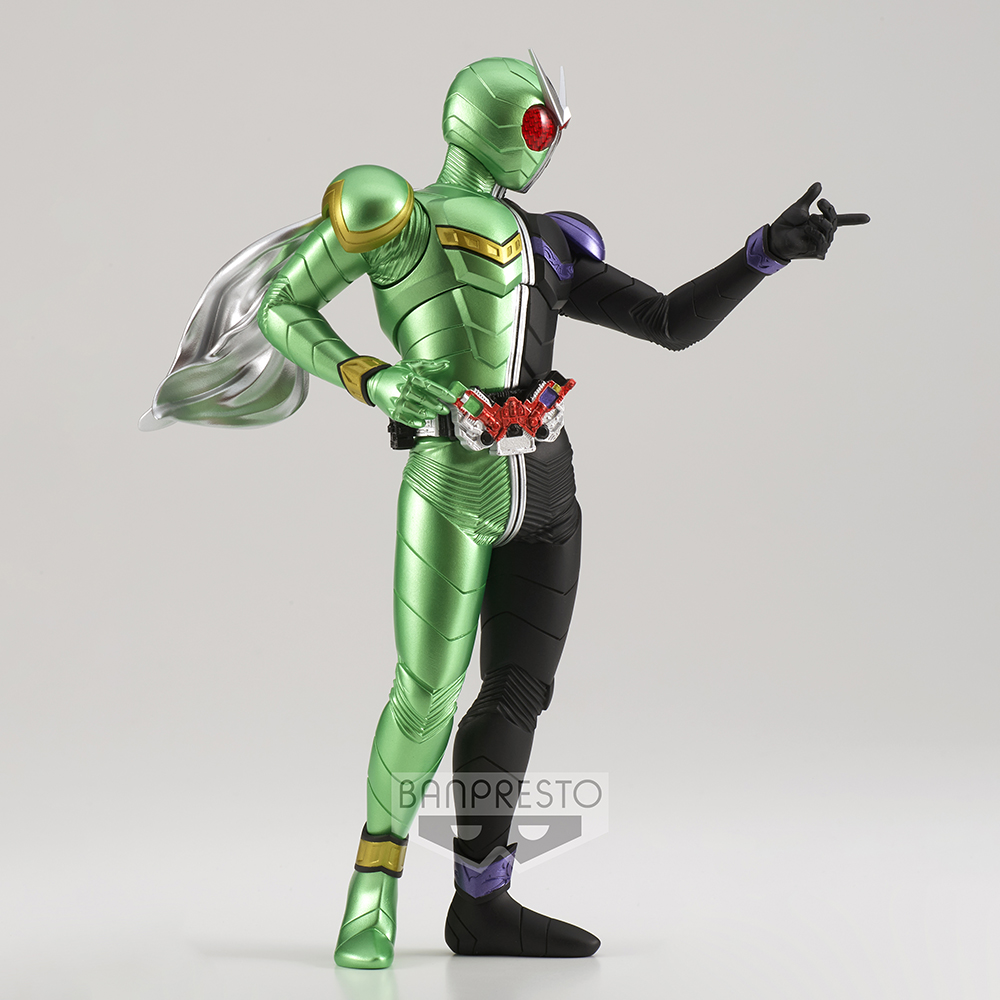 Banpresto: Kamen Rider W - Estatua del héroe valiente de Kamen Rider Cyclone Joker (versión A) 