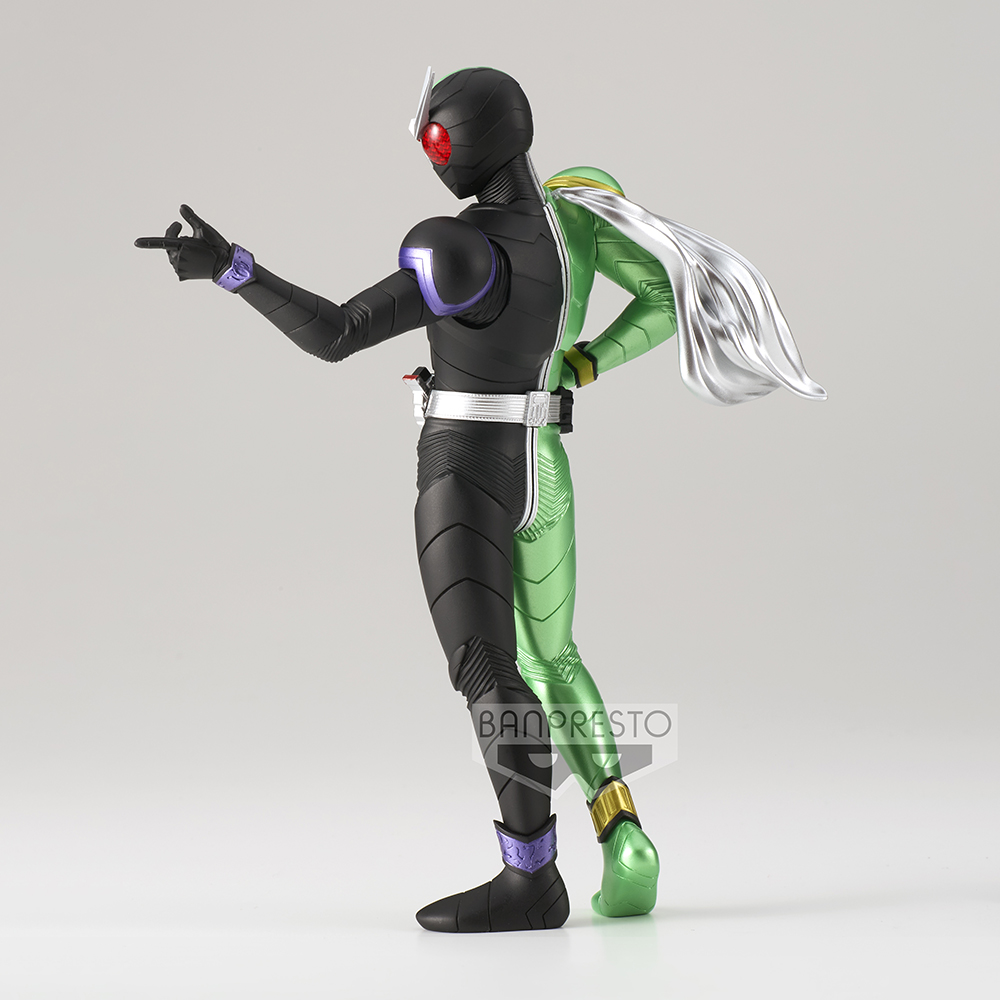 Banpresto: Kamen Rider W - Estatua del héroe valiente de Kamen Rider Cyclone Joker (versión A) 