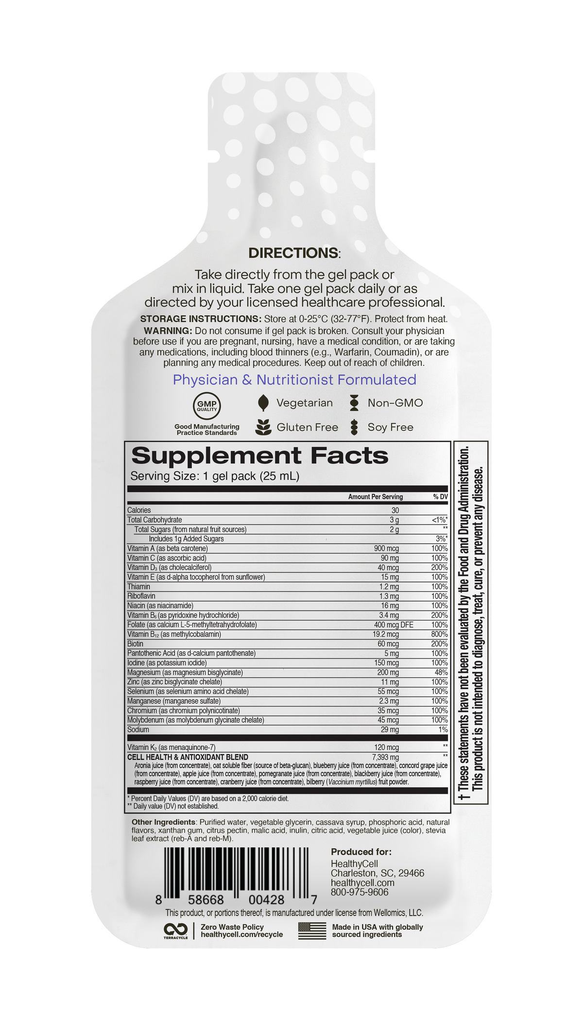 Bioactive Multi Vitamin Gel – Mixed Berry (30 Packs)