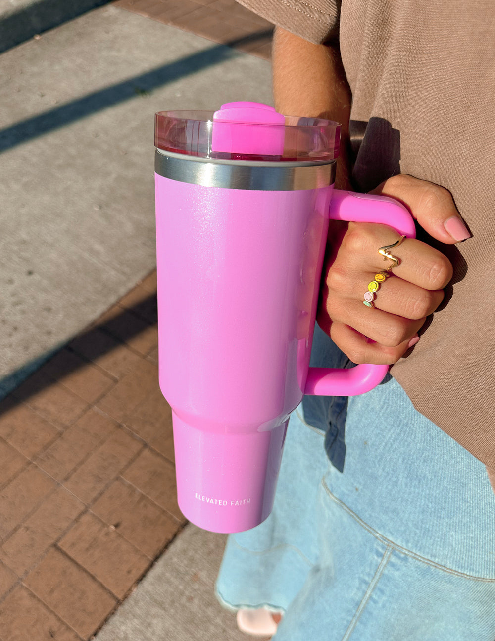 Vaso Basics rosa de 40 oz