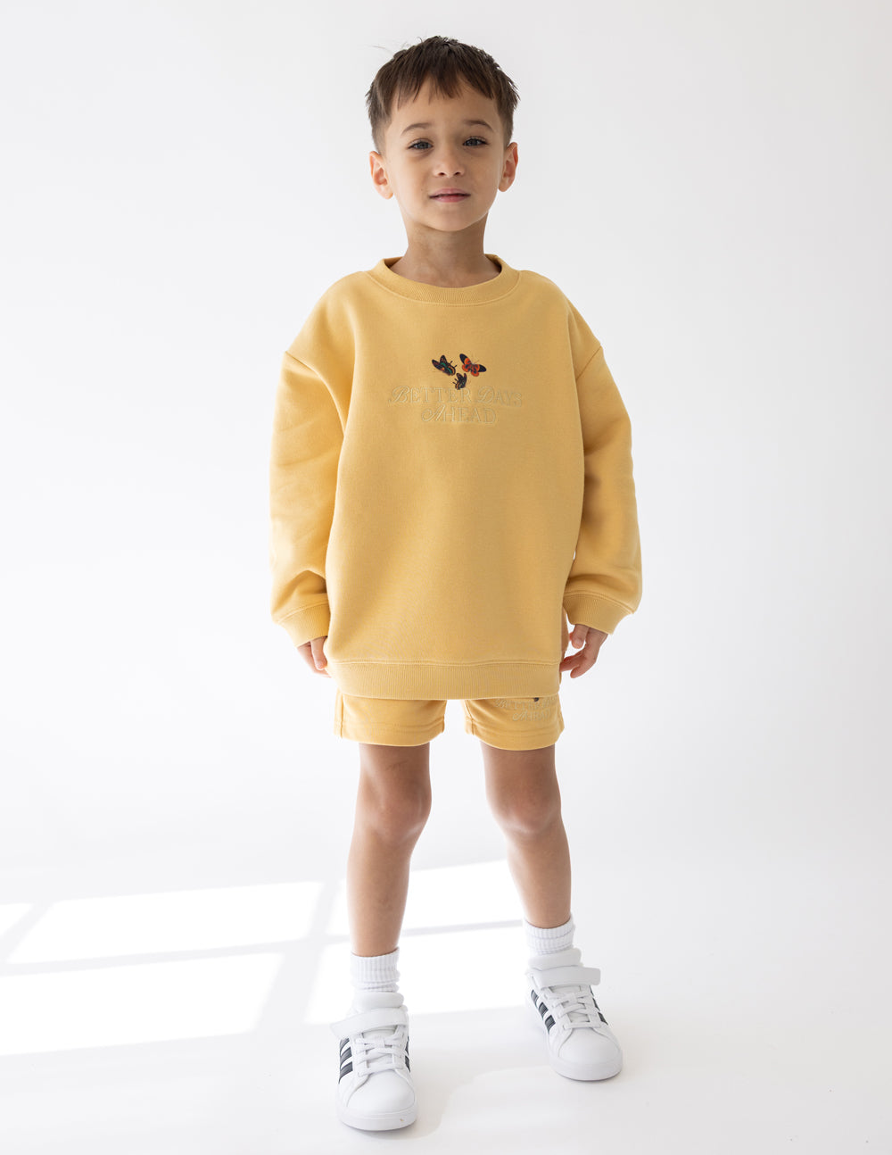 Sudadera con cuello redondo para niños Better Days Butterfly