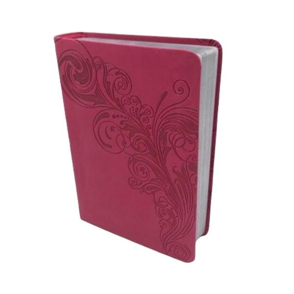 BIBLIA COMPACTA, SÍMIL PIEL, ROSADO