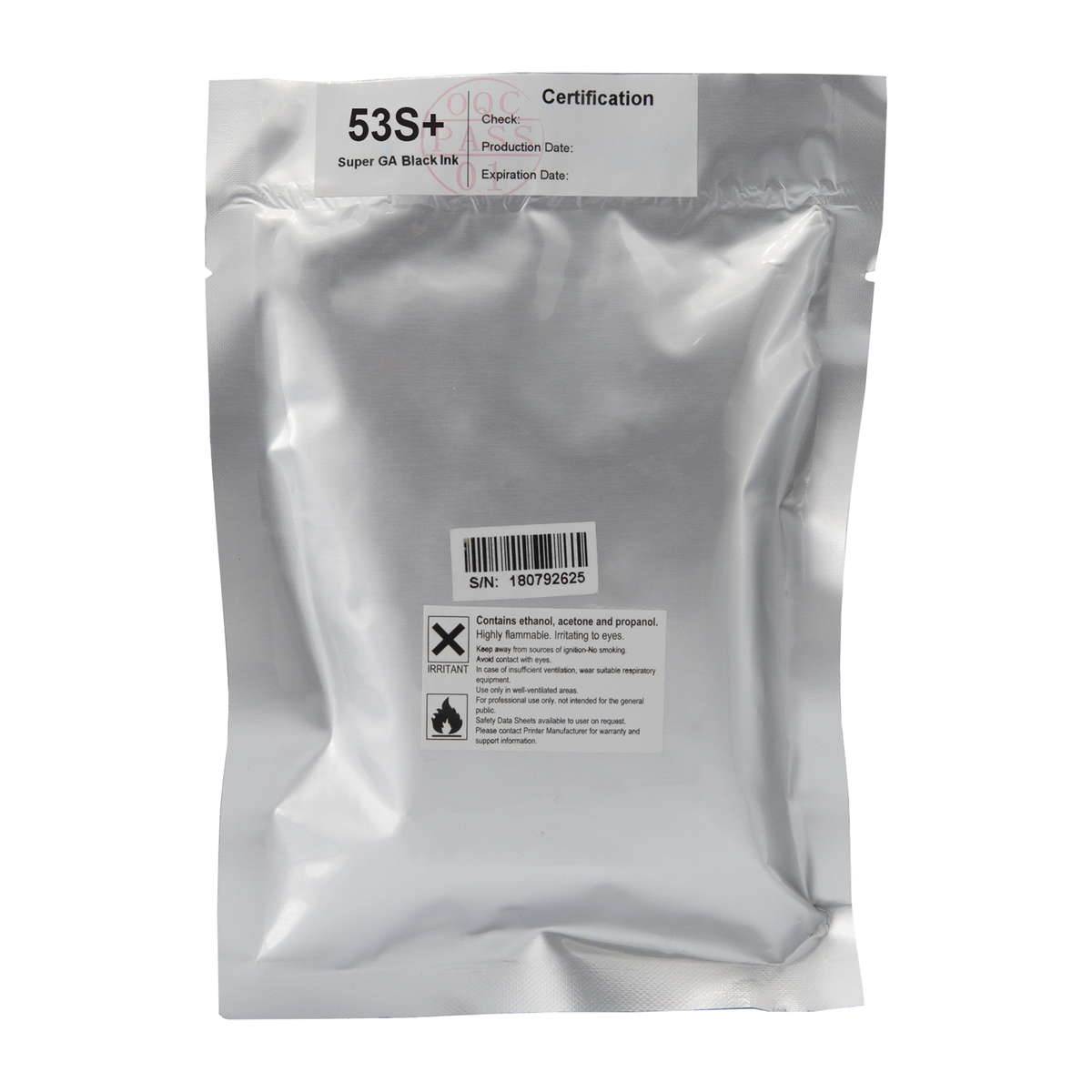 Cartucho de tinta negra para codificador de inyección de tinta TIJ (base solvente) COD-EIS